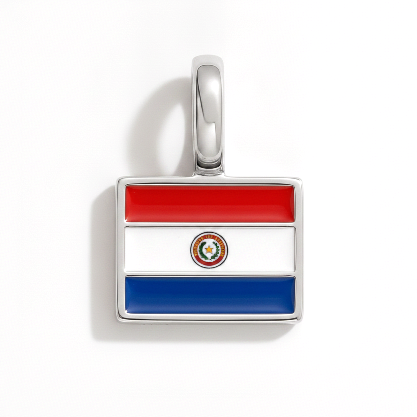 Charm - Flagge Eckig – Silber