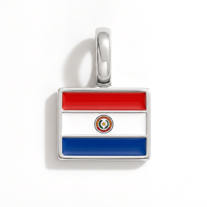 Charm - Flagge Eckig – Silber