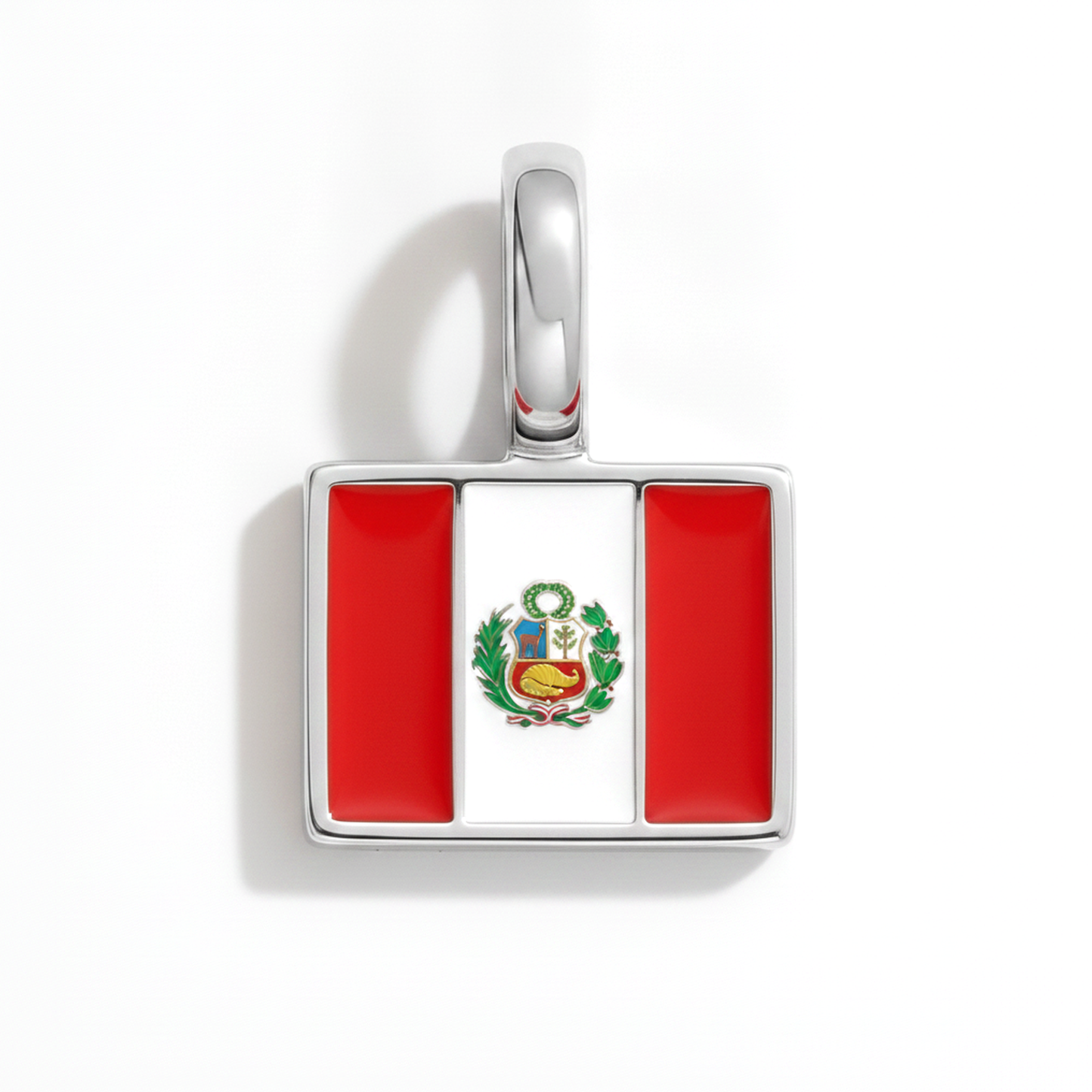 Charm - Flagge Eckig – Silber
