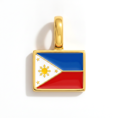 Charm - Flagge Eckig – Gold