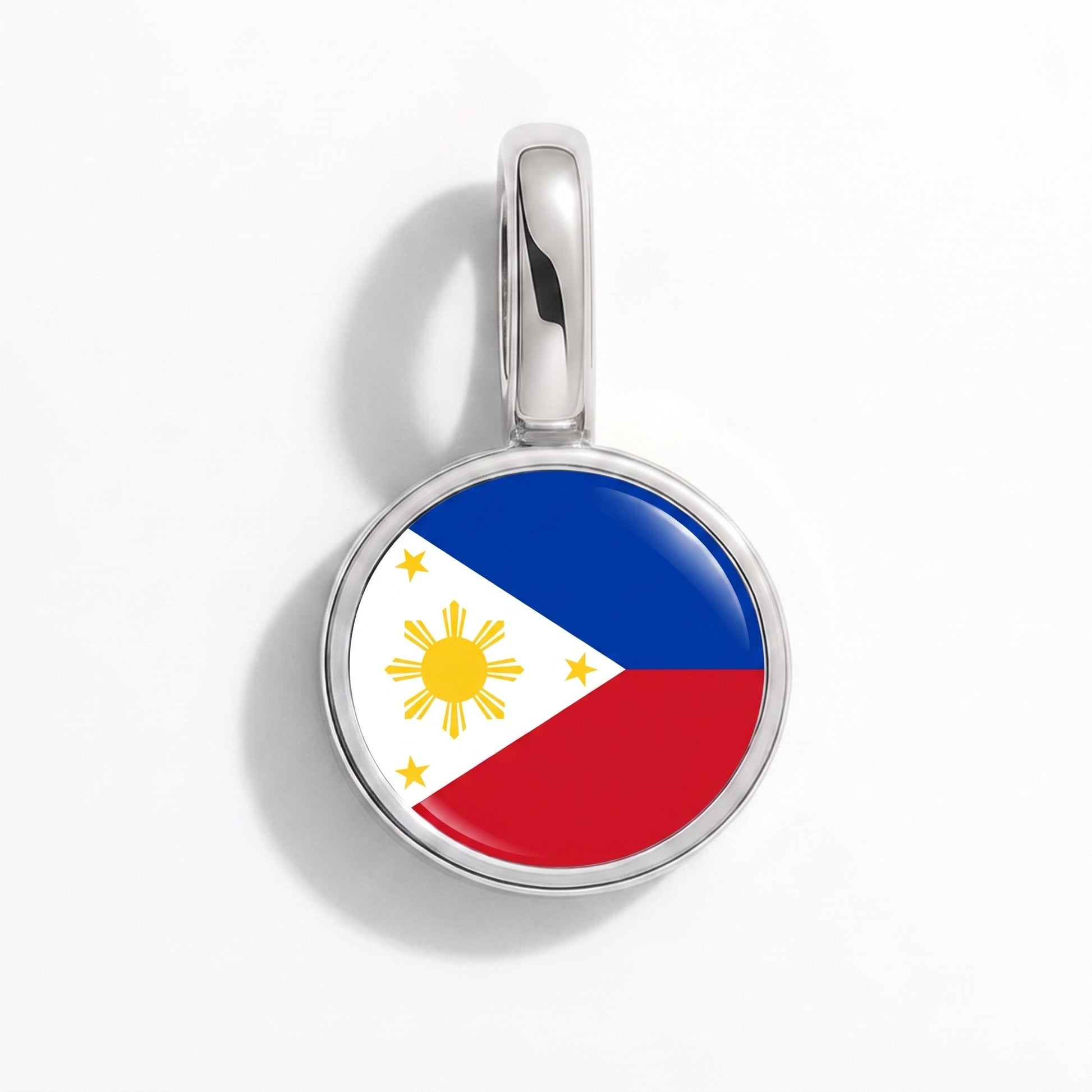 Philippinen Flagge – Charm Silber