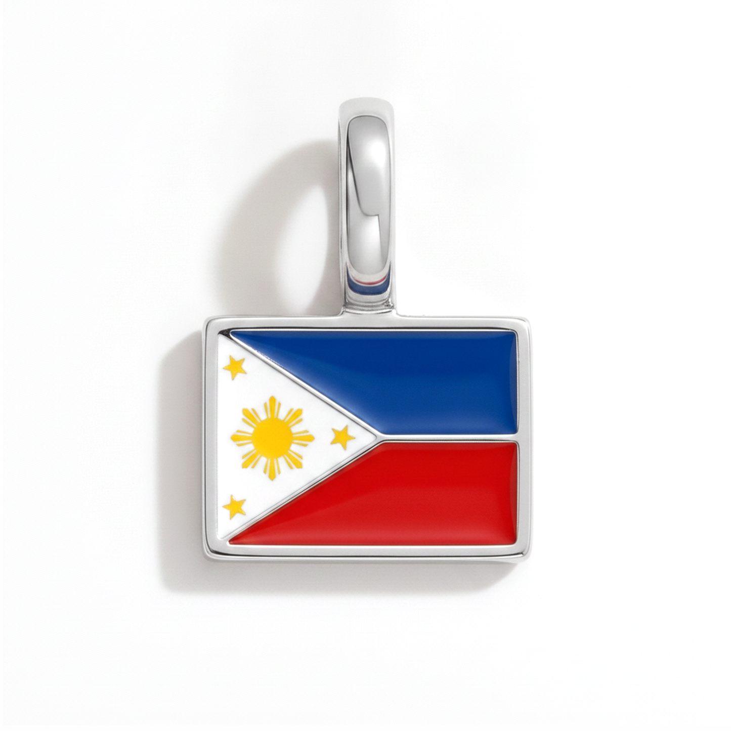 Charm - Flagge Eckig – Silber