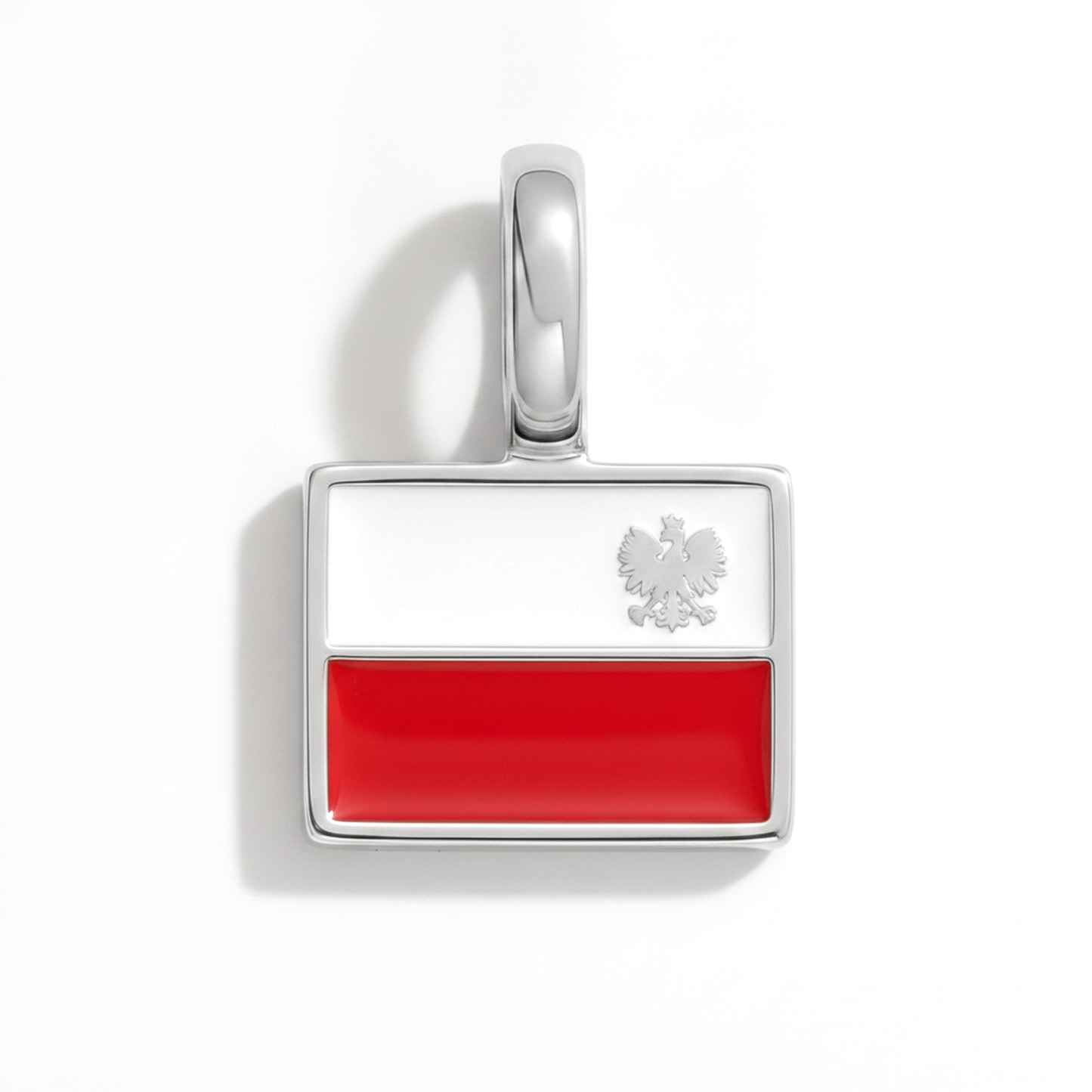 Charm - Flagge Eckig – Silber