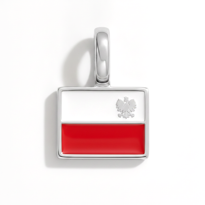 Charm - Flagge Eckig – Silber
