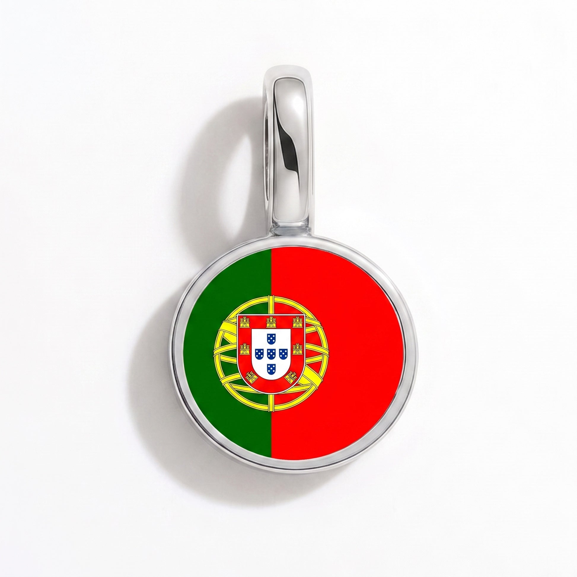 Portugal Flagge – Charm Silber