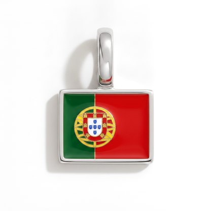 Charm - Flagge Eckig – Silber