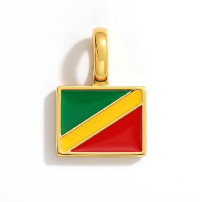 Charm - Flagge Eckig – Gold