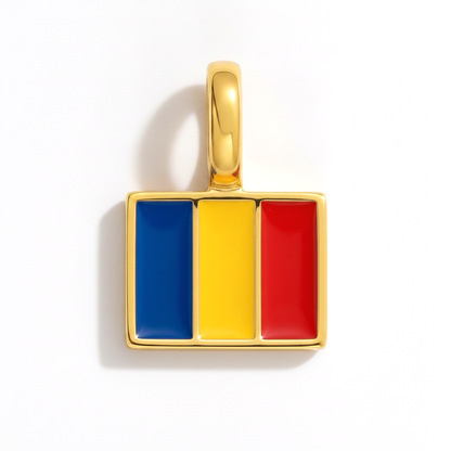 Charm - Flagge Eckig – Gold