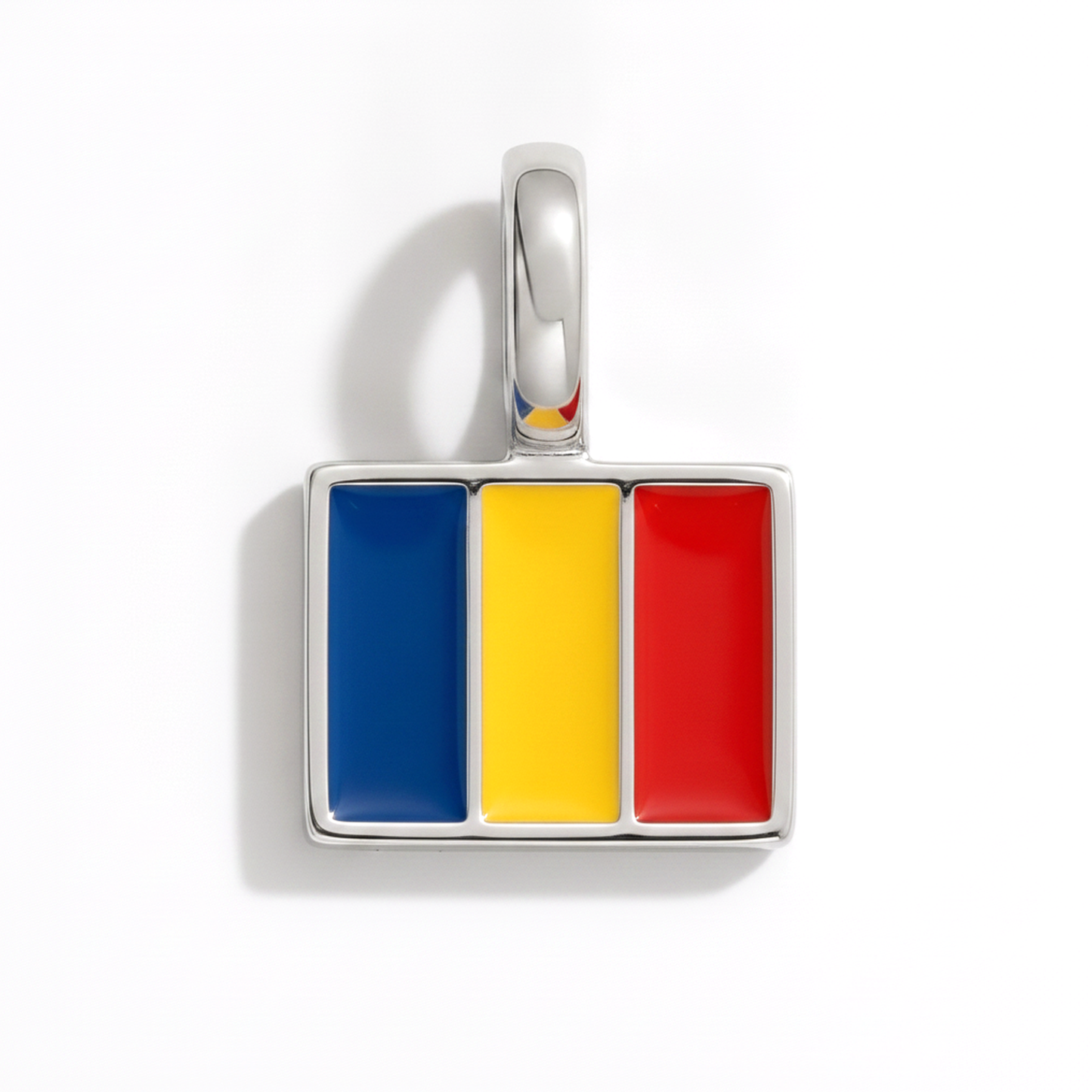 Charm - Flagge Eckig – Silber