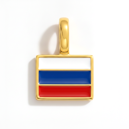 Charm - Flagge Eckig – Gold