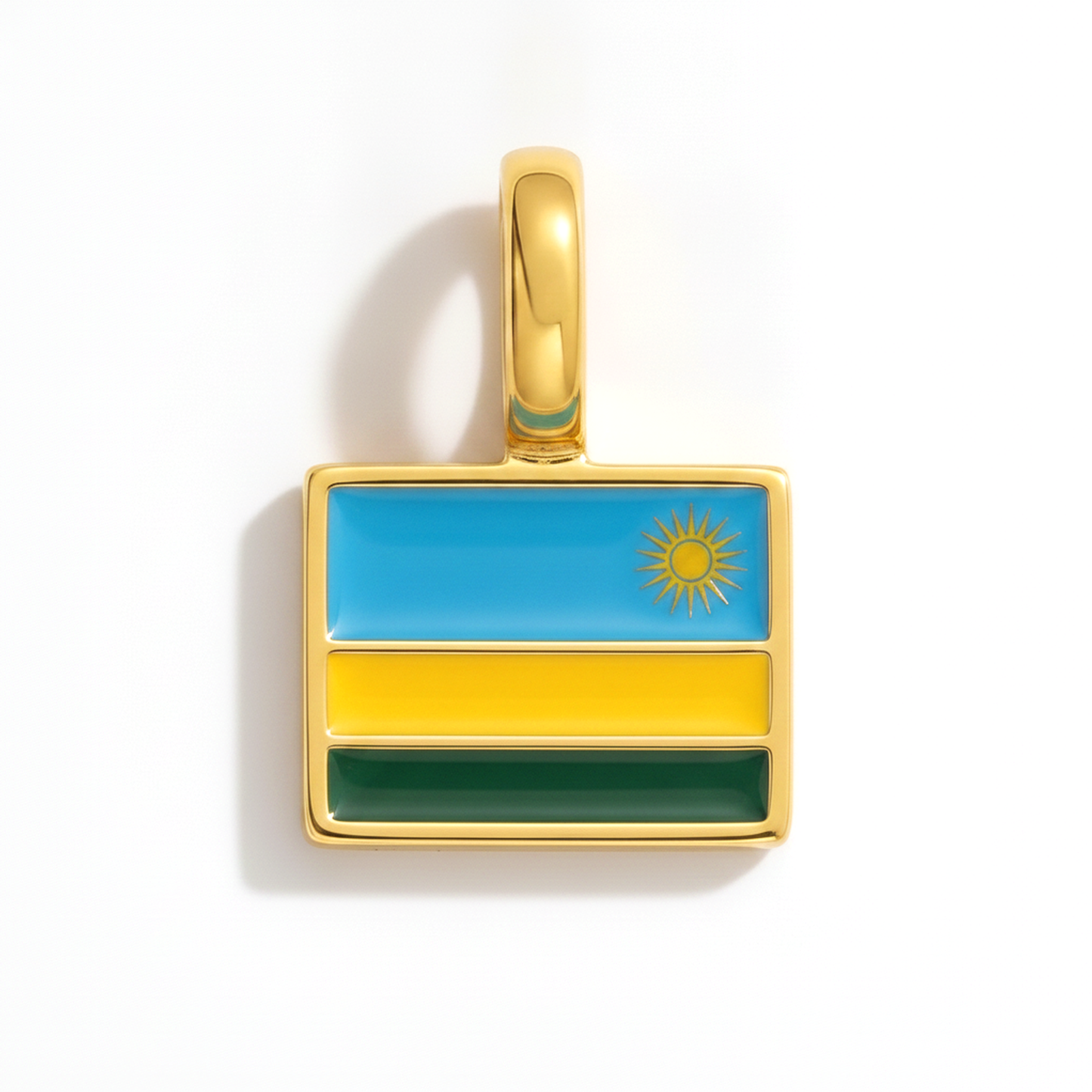 Charm - Flagge Eckig – Gold