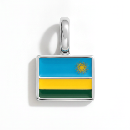 Charm - Flagge Eckig – Silber