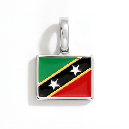 Charm - Flagge Eckig – Silber