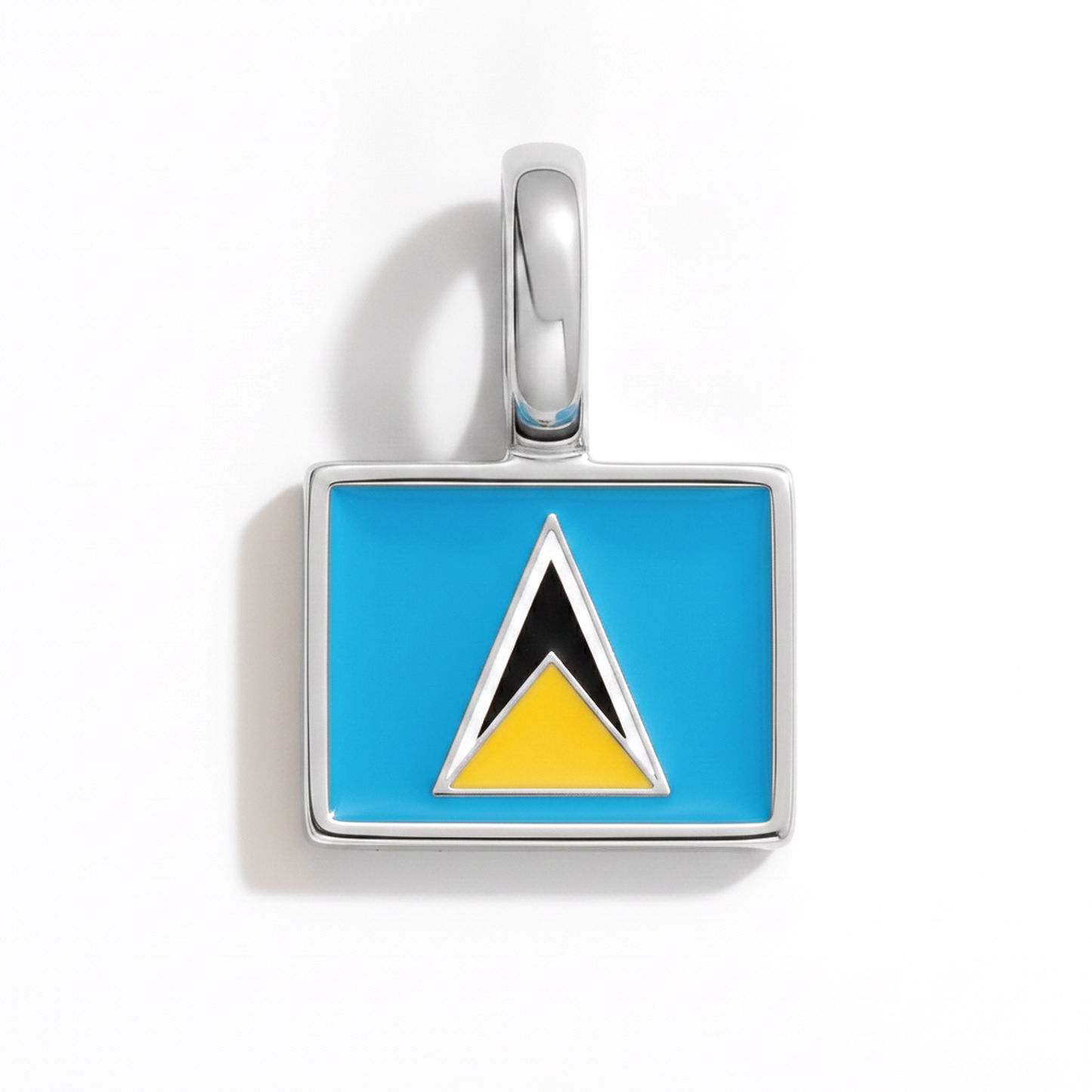 Charm - Flagge Eckig – Silber