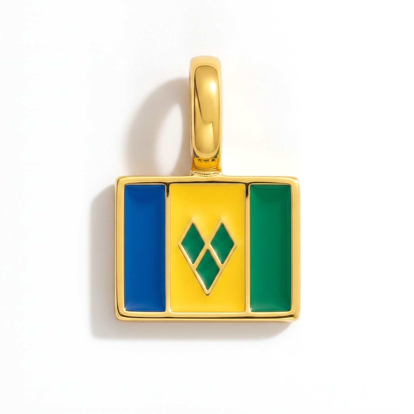 Charm - Flagge Eckig – Gold