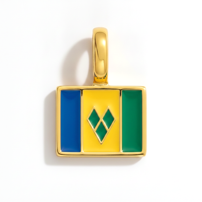 Charm - Flagge Eckig – Gold
