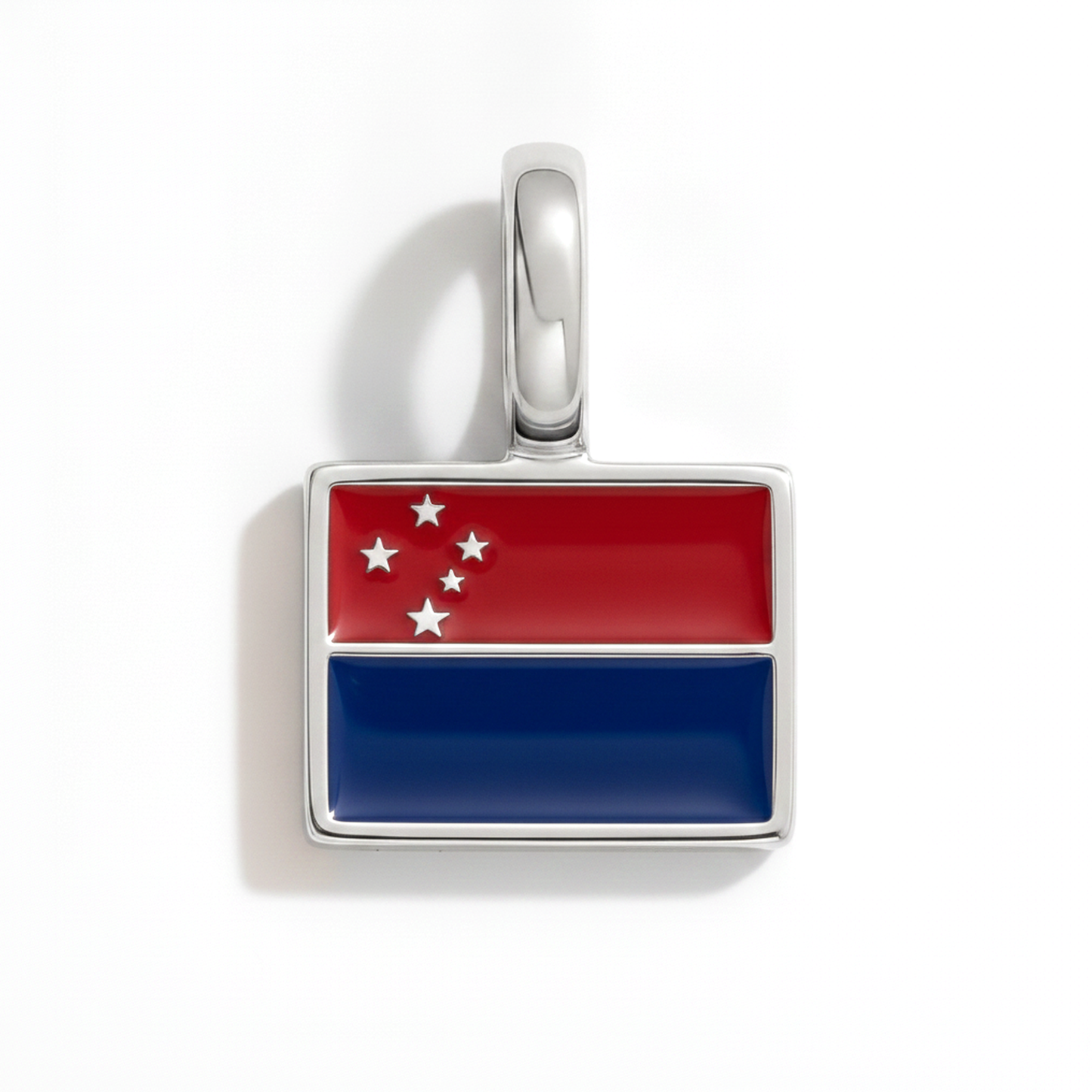 Charm - Flagge Eckig – Silber