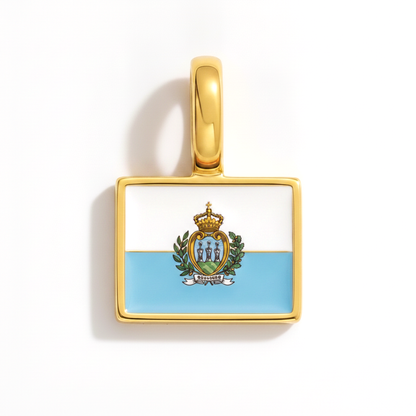 Charm - Flagge Eckig – Gold