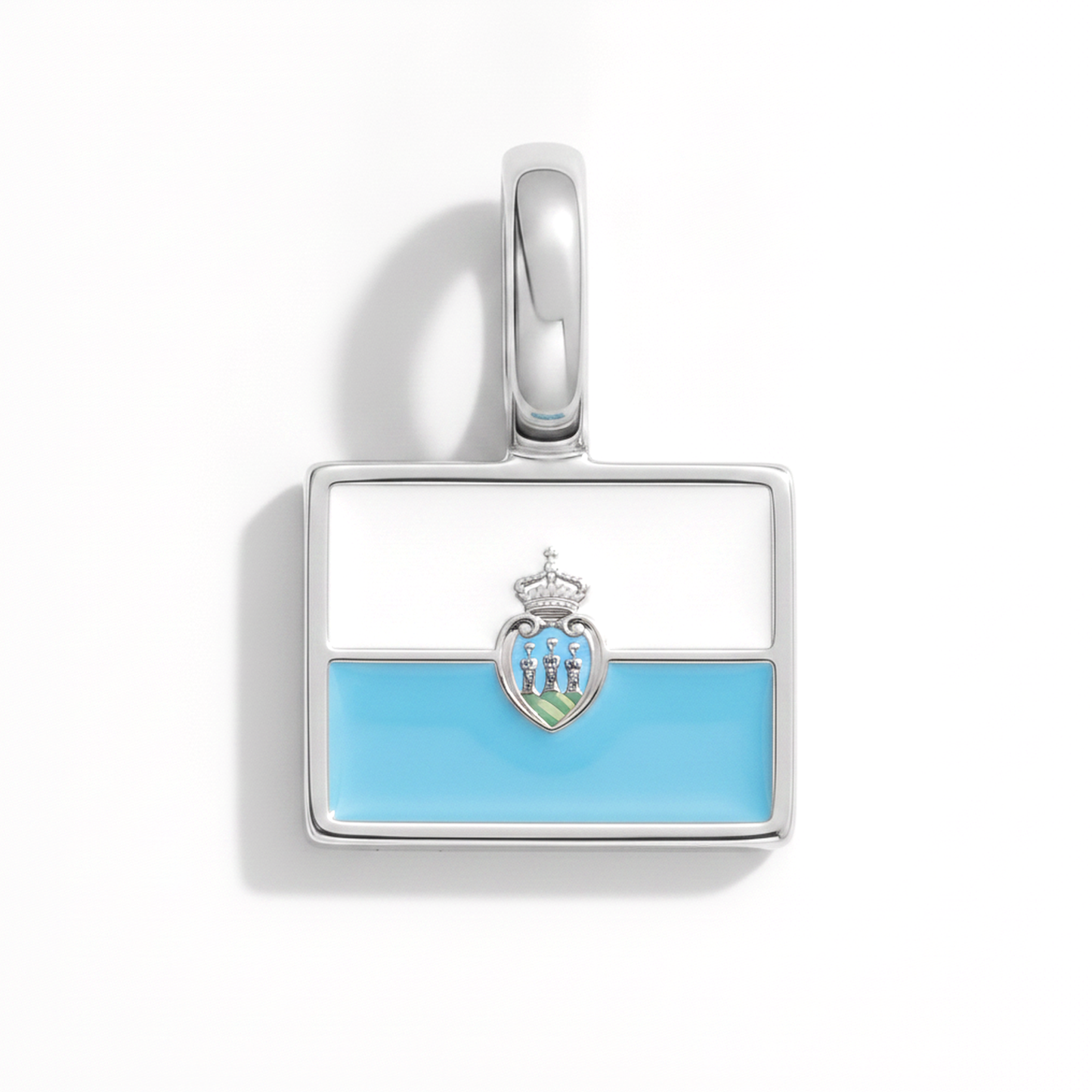 Charm - Flagge Eckig – Silber