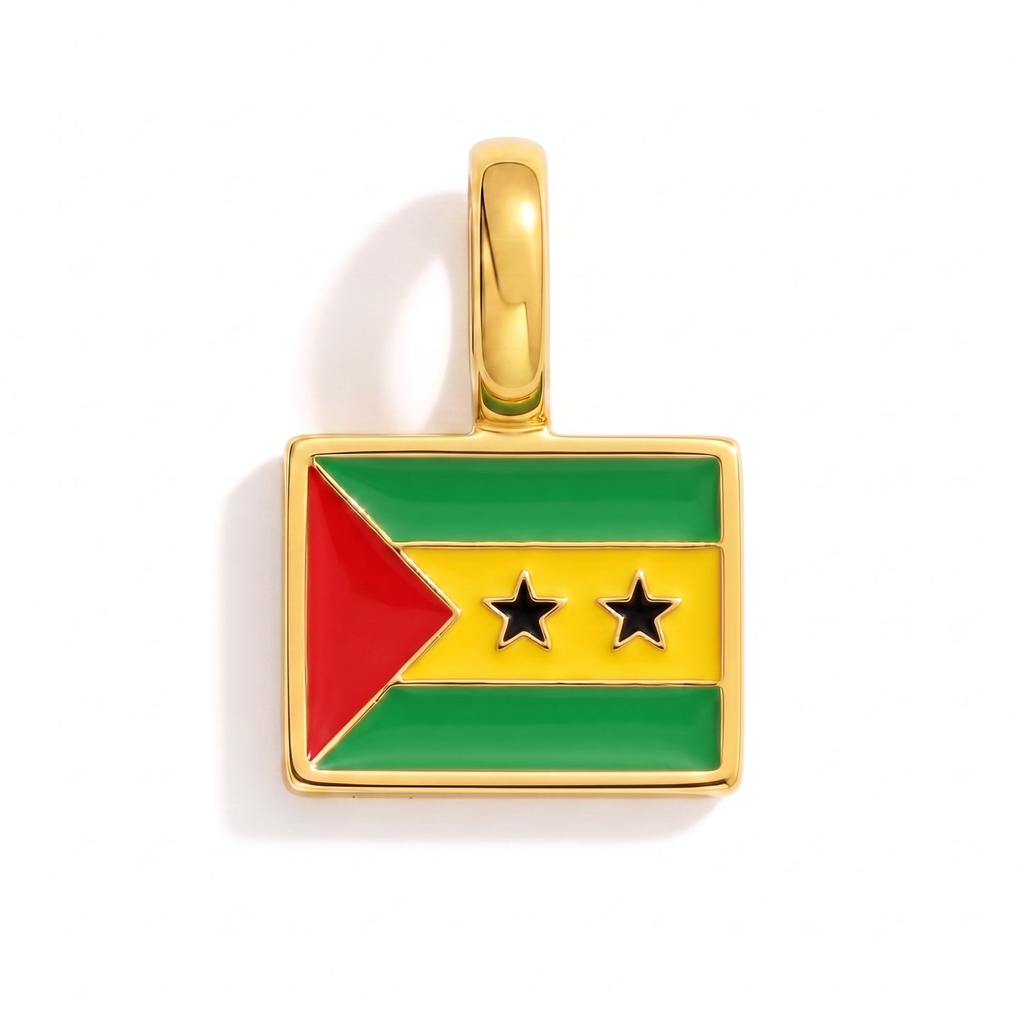 Charm - Flagge Eckig – Gold