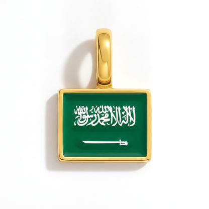 Charm - Flagge Eckig – Gold