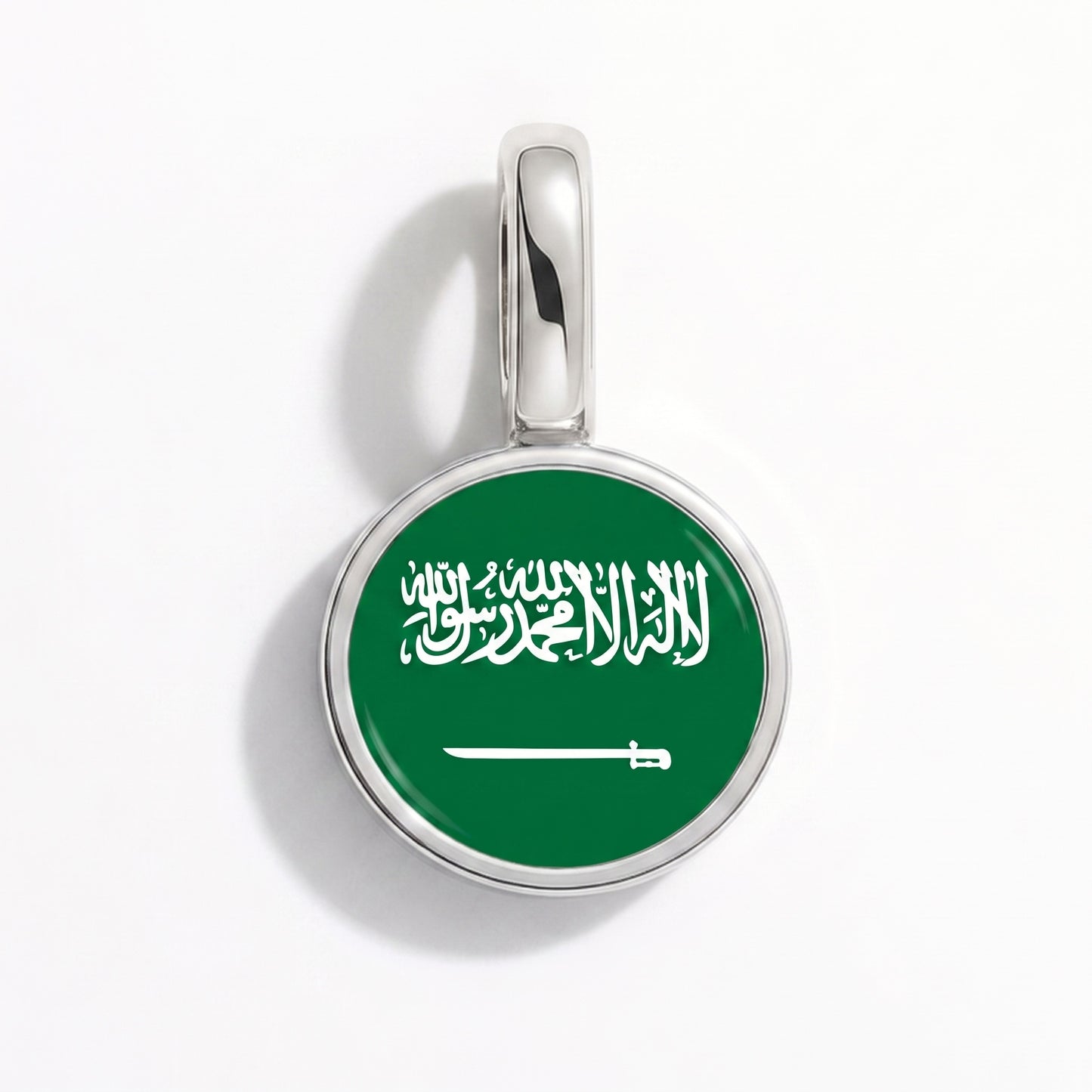 Saudi-Arabien Flagge – Charm Silber