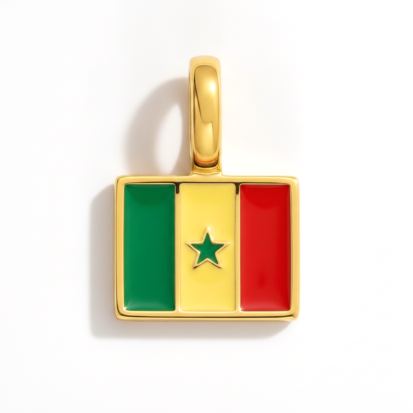 Charm - Flagge Eckig – Gold