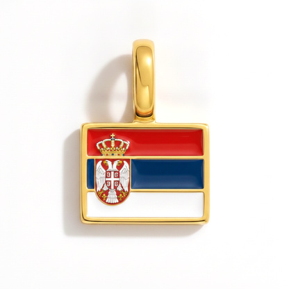 Charm - Flagge Eckig – Gold