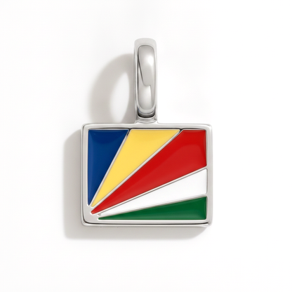 Charm - Flagge Eckig – Silber