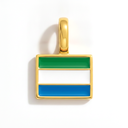 Charm - Flagge Eckig – Gold
