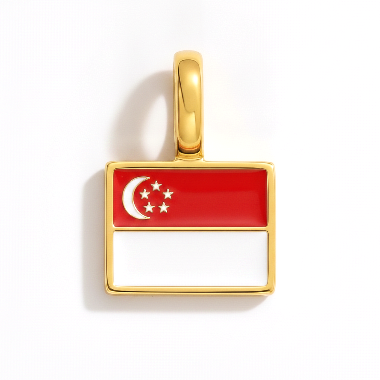 Charm - Flagge Eckig – Gold