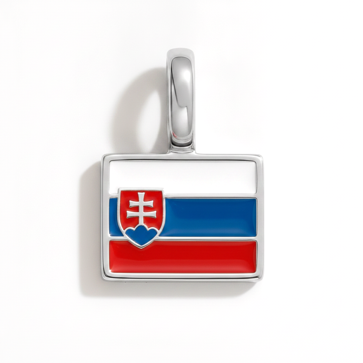 Charm - Flagge Eckig – Silber