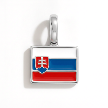 Charm - Flagge Eckig – Silber