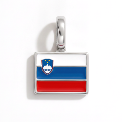 Charm - Flagge Eckig – Silber
