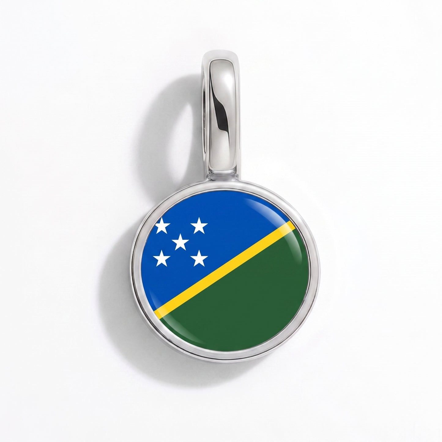 Salomonen Flagge – Charm Silber