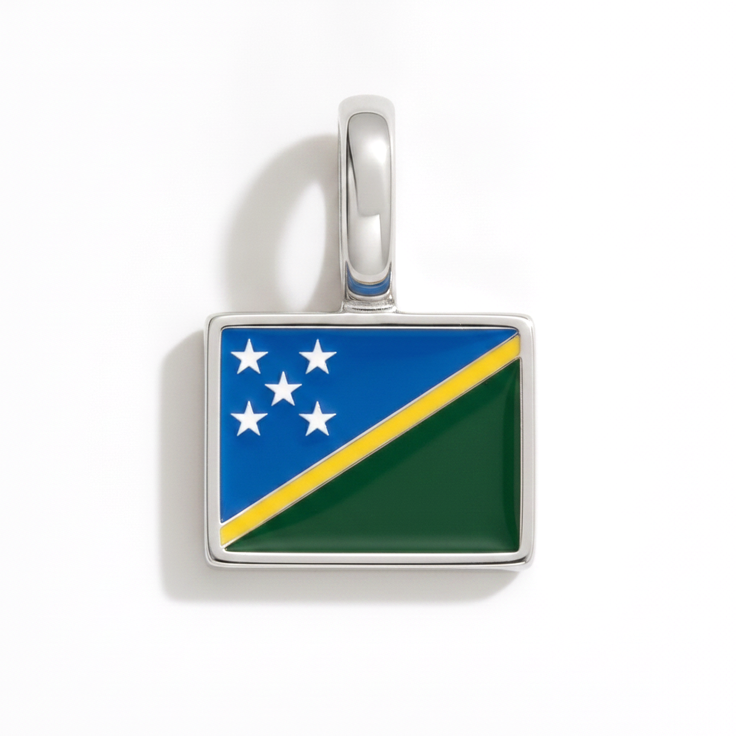 Charm - Flagge Eckig – Silber