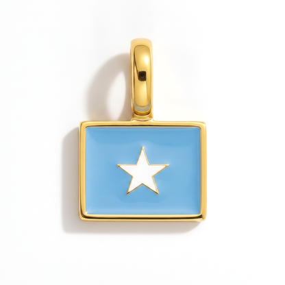 Charm - Flagge Eckig – Gold