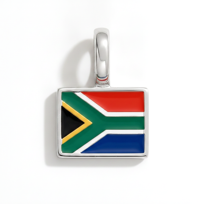 Charm - Flagge Eckig – Silber