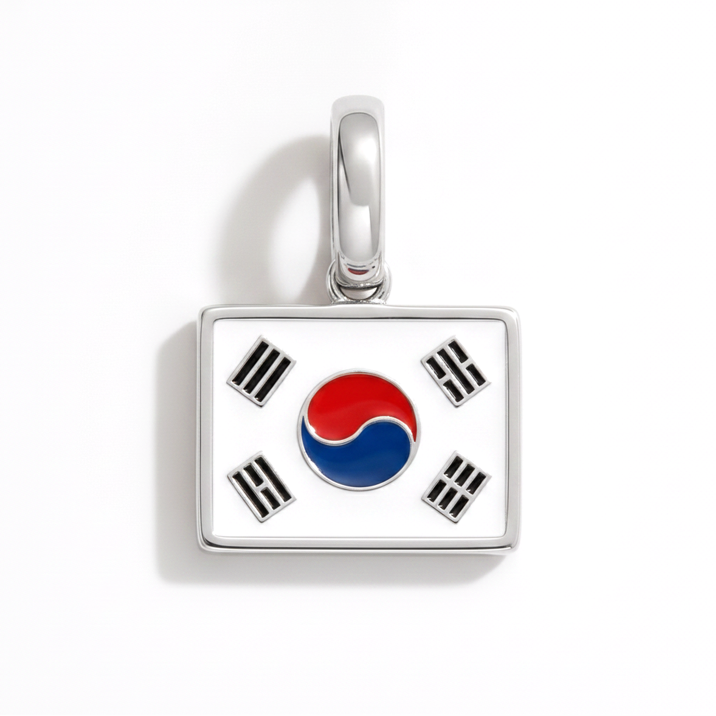 Charm - Flagge Eckig – Silber