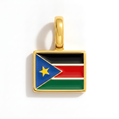 Charm - Flagge Eckig – Gold