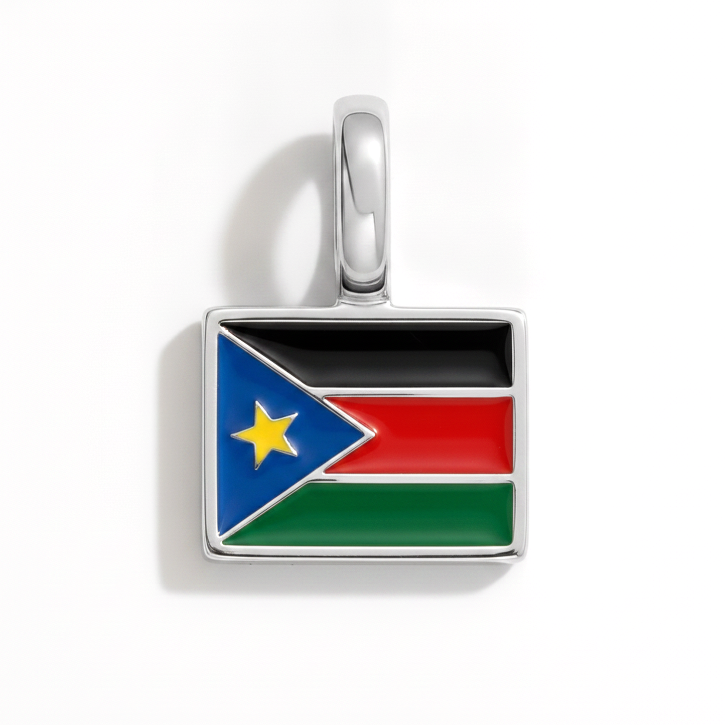 Charm - Flagge Eckig – Silber