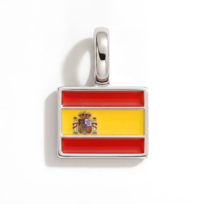 Charm - Flagge Eckig – Silber