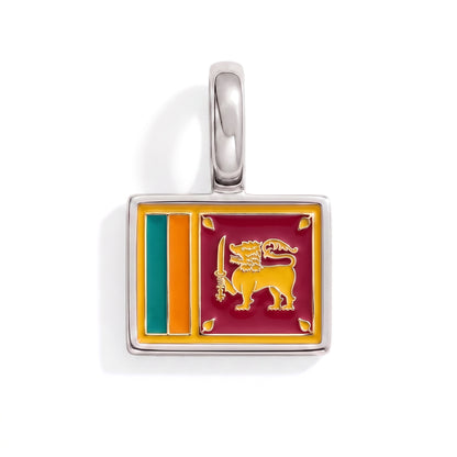 Charm - Flagge Eckig – Silber
