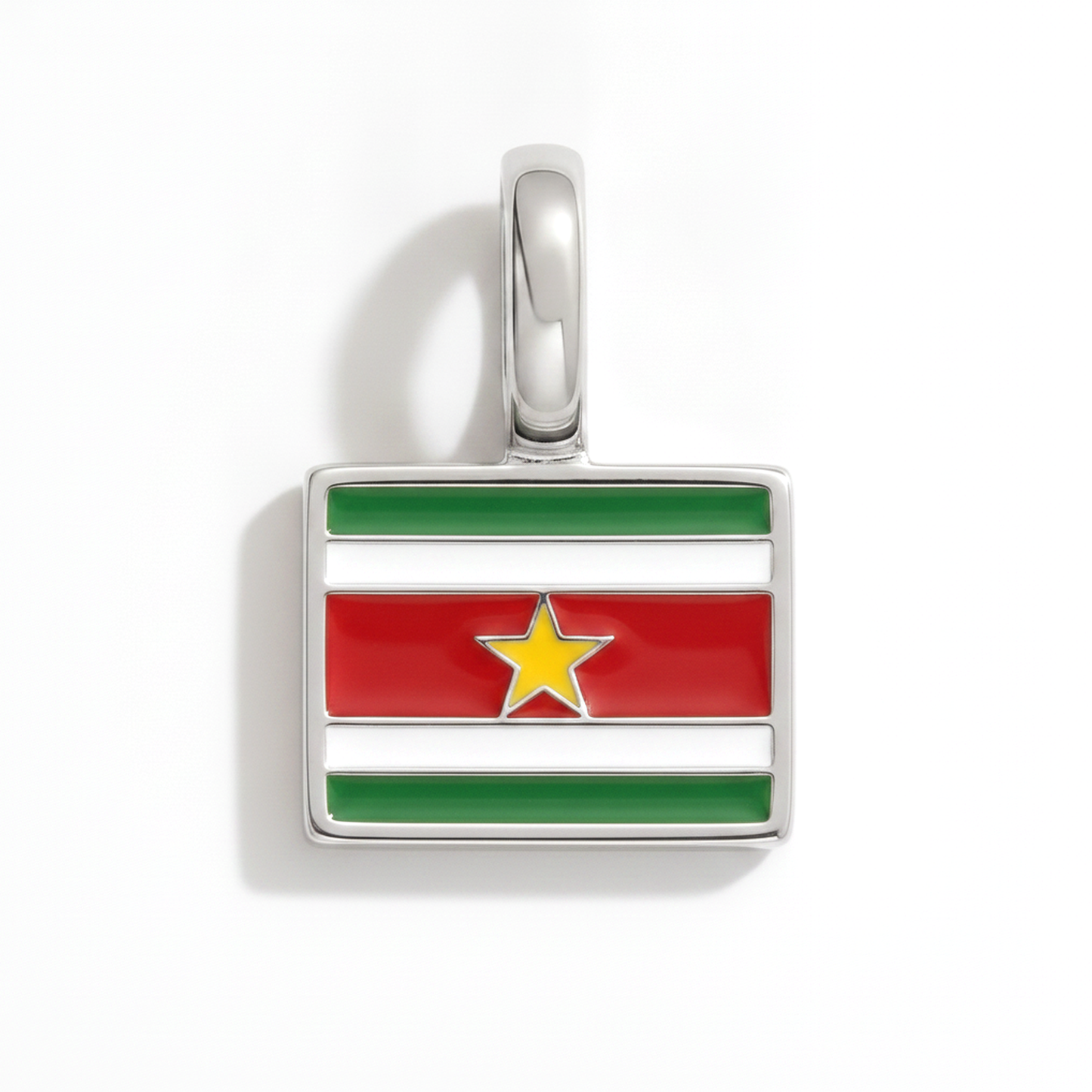 Charm - Flagge Eckig – Silber