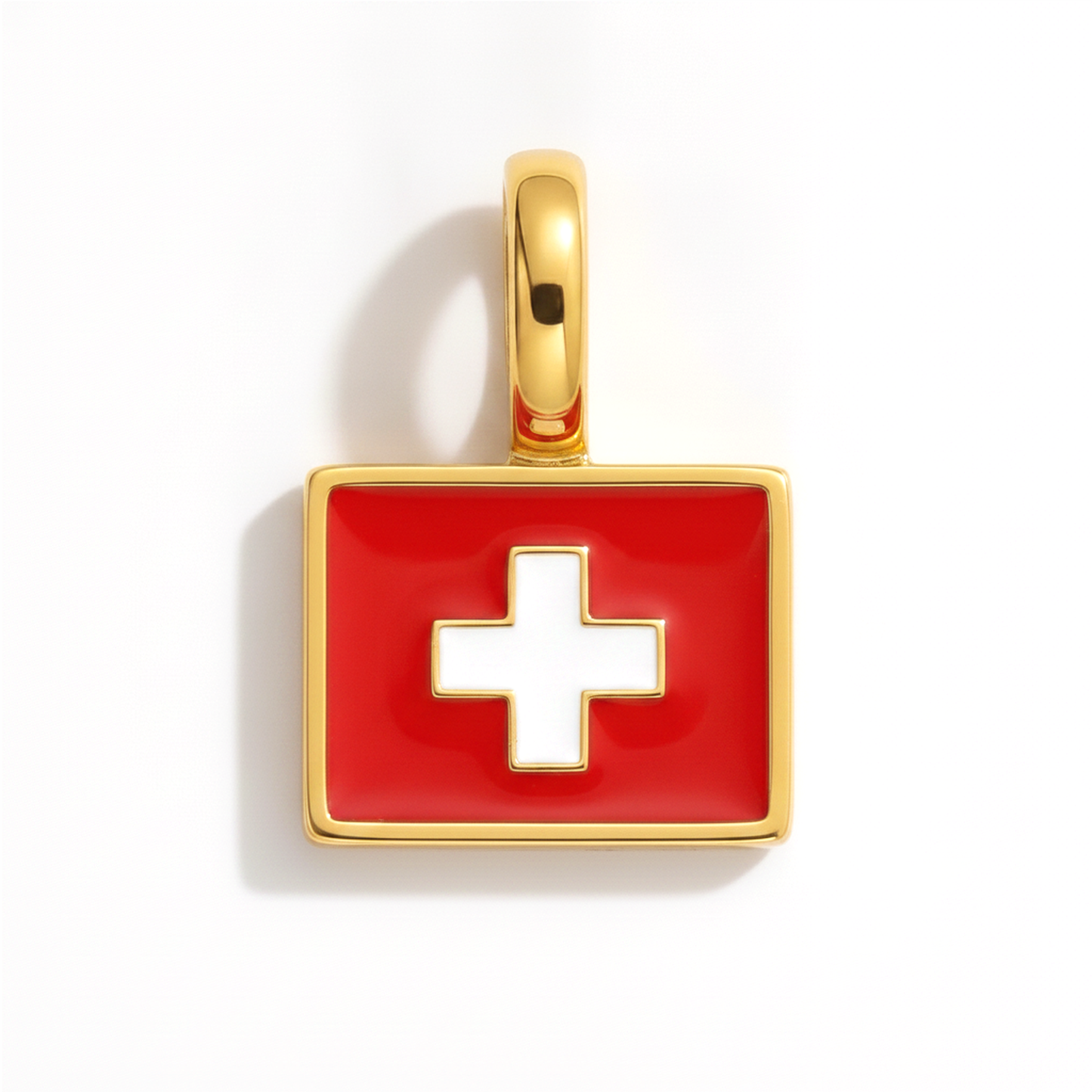 Charm - Flagge Eckig – Gold
