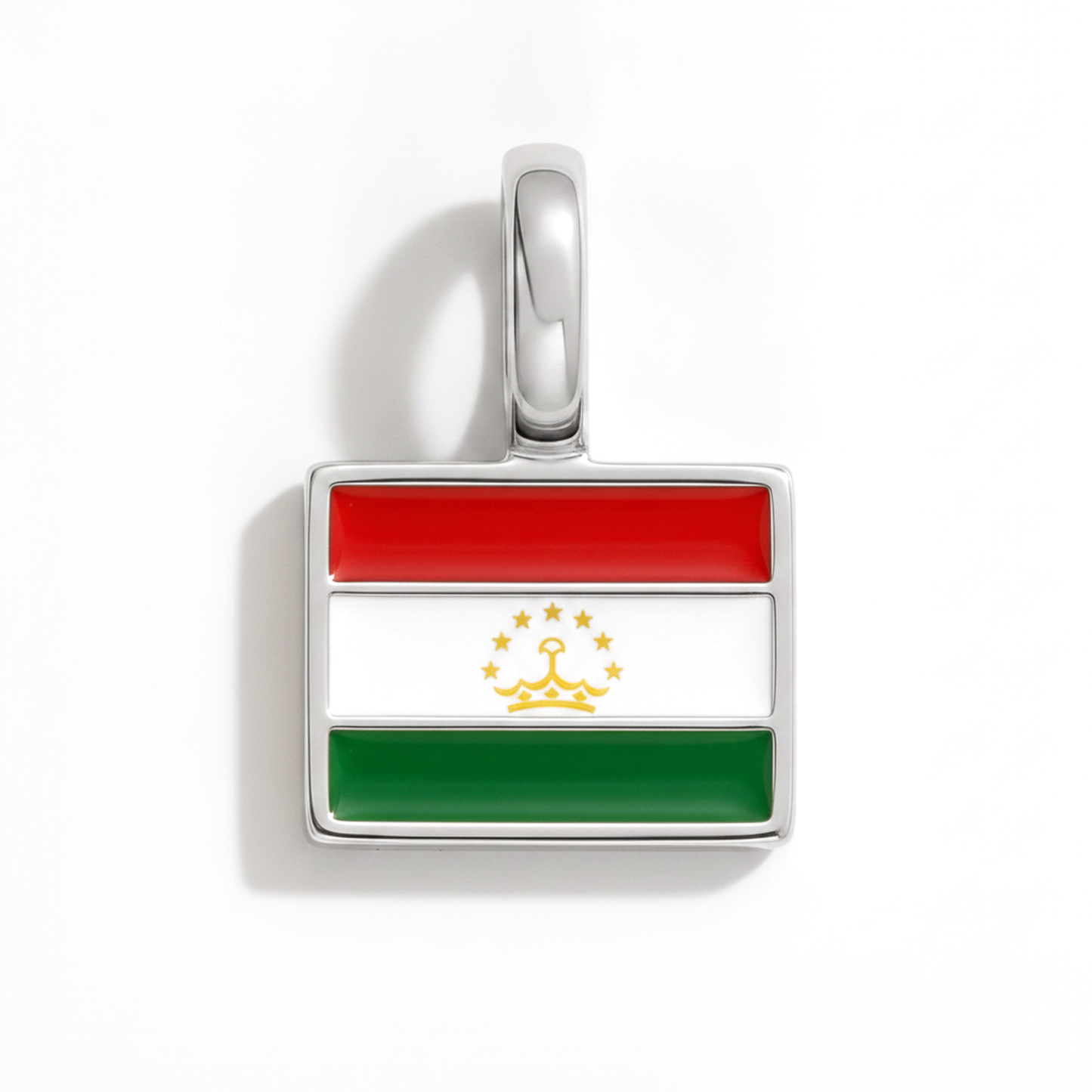 Charm - Flagge Eckig – Silber