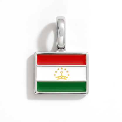 Charm - Flagge Eckig – Silber