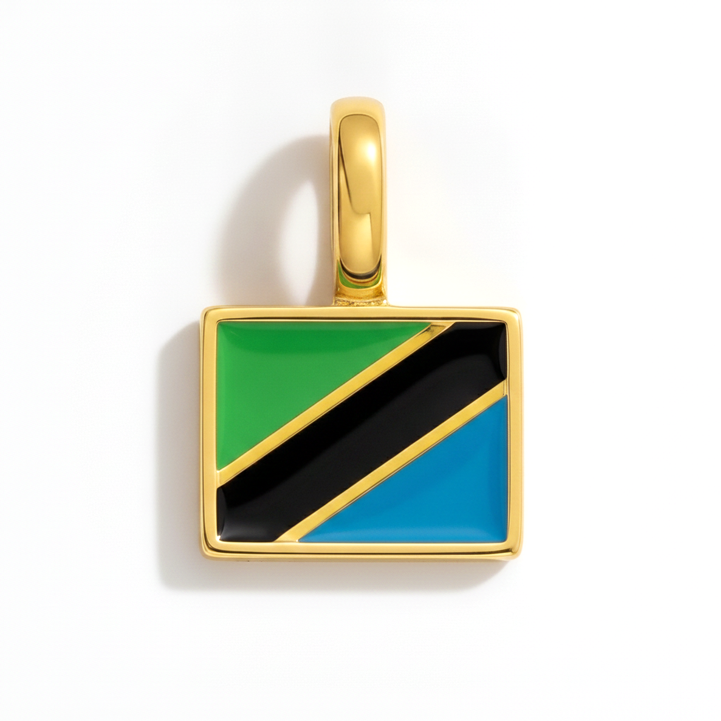 Charm - Flagge Eckig – Gold