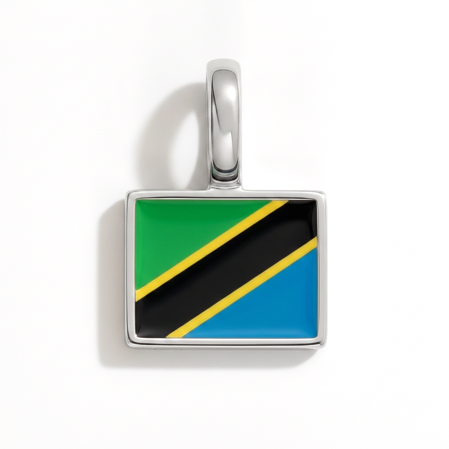 Charm - Flagge Eckig – Silber