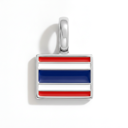 Charm - Flagge Eckig – Silber
